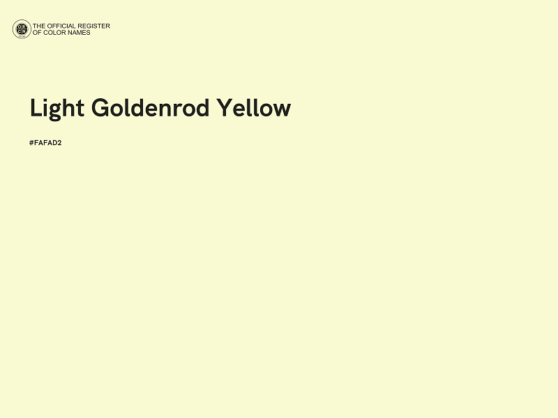 #FAFAD2 - Light Goldenrod Yellow color image