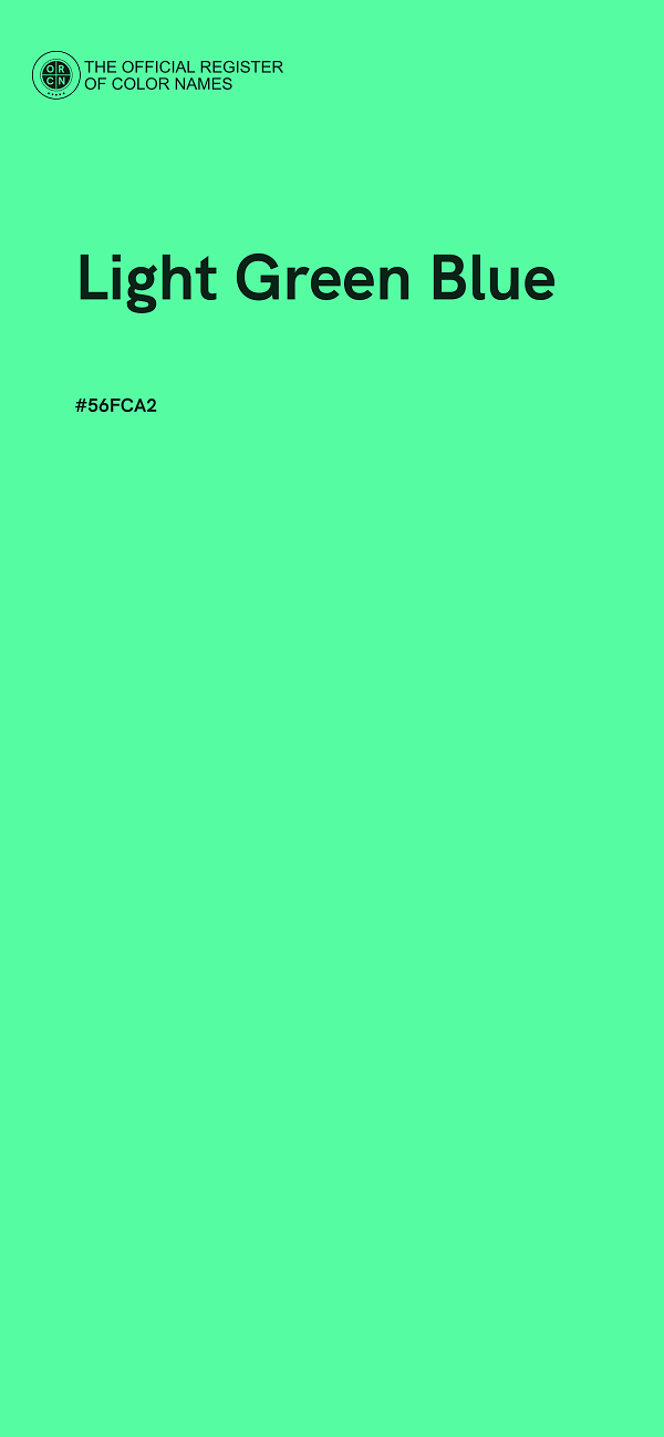 #56FCA2 - Light Green Blue color image