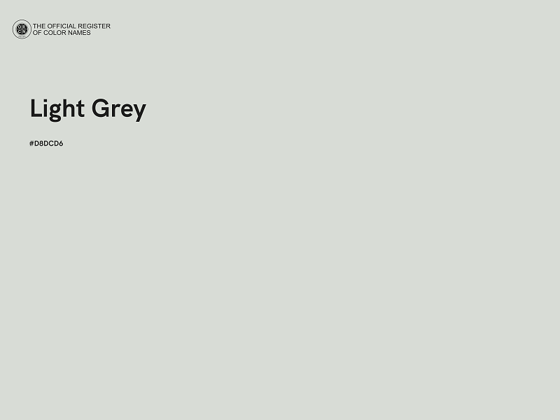 #D8DCD6 - Light Grey color image