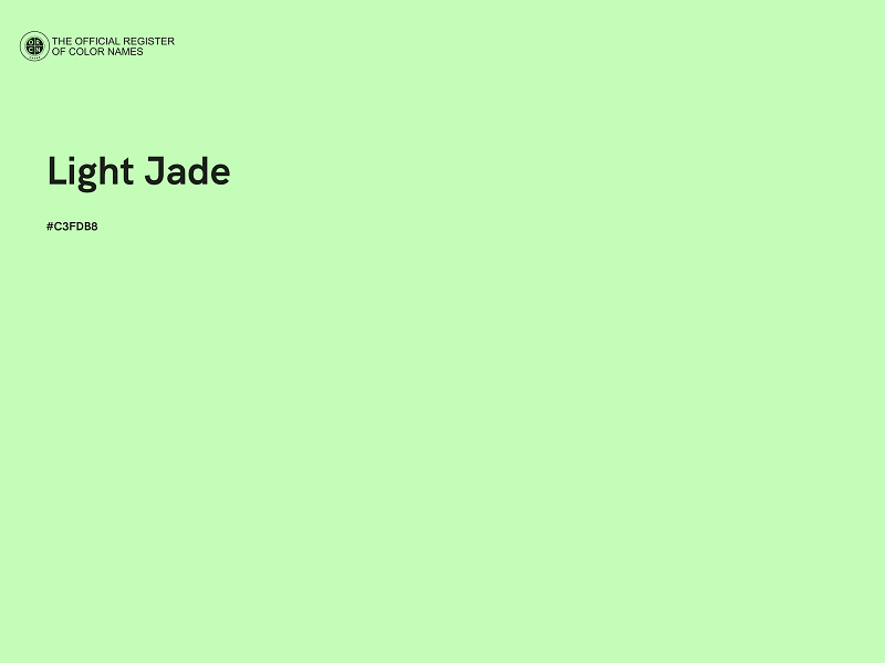 #C3FDB8 - Light Jade color image