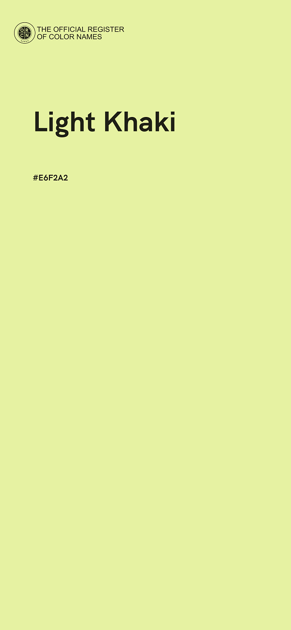 #E6F2A2 - Light Khaki color image