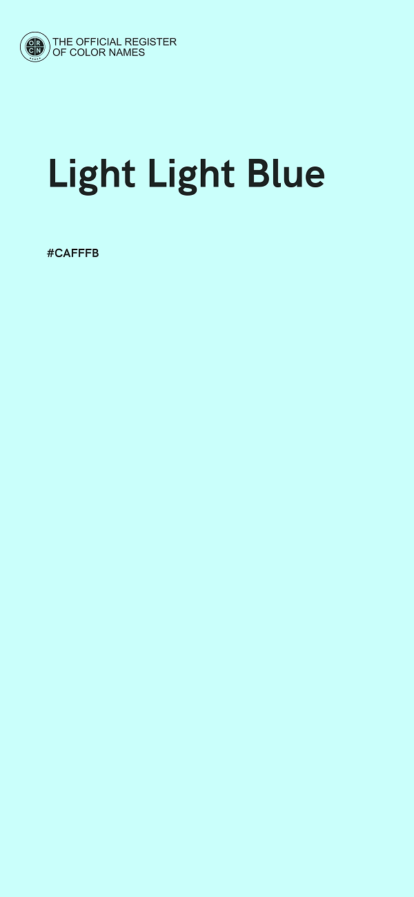 #CAFFFB - Light Light Blue color image