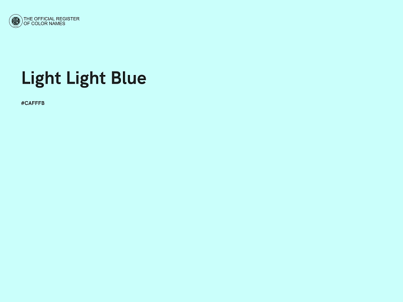 #CAFFFB - Light Light Blue color image