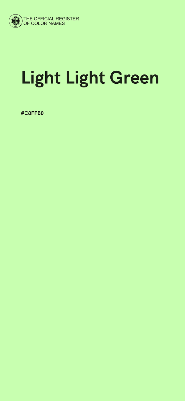 #C8FFB0 - Light Light Green color image