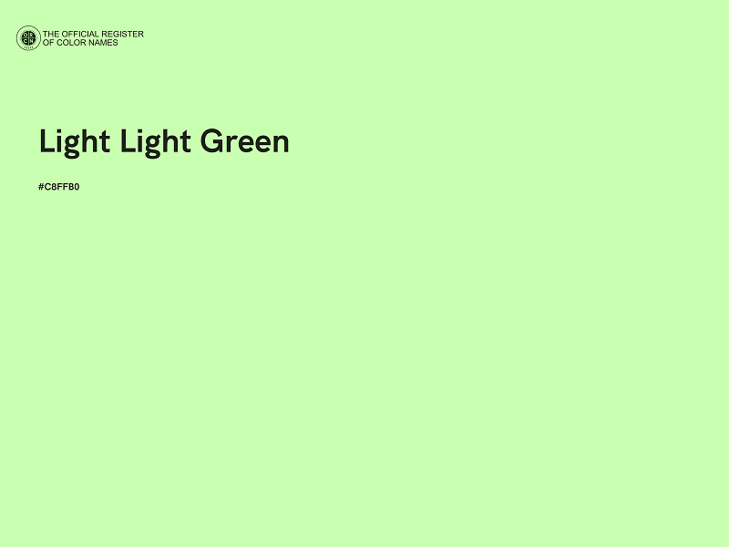 #C8FFB0 - Light Light Green color image