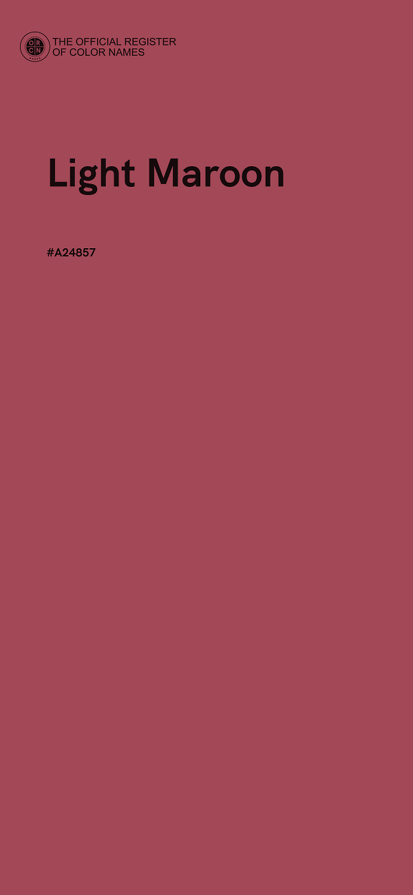 #A24857 - Light Maroon color image