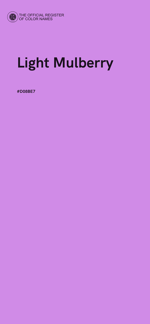 #D08BE7 - Light Mulberry color image