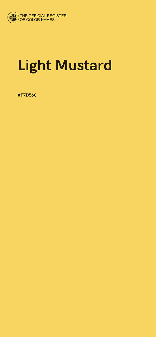 #F7D560 - Light Mustard color image