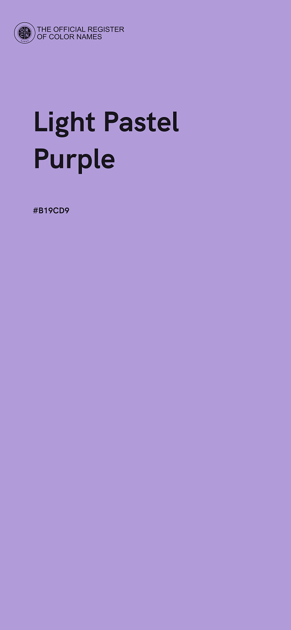 #B19CD9 - Light Pastel Purple color image