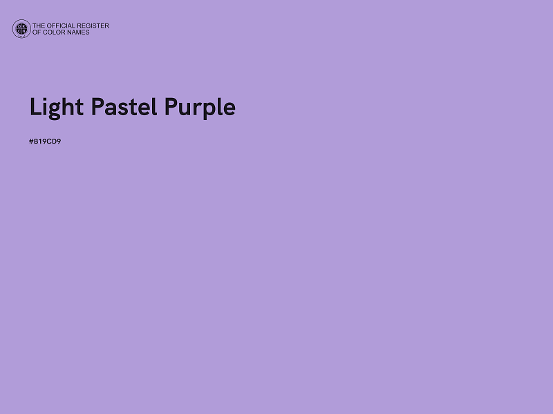 #B19CD9 - Light Pastel Purple color image