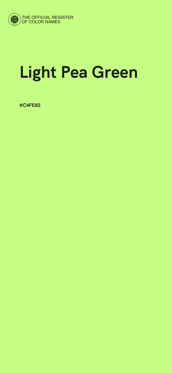 #C4FE82 - Light Pea Green color image