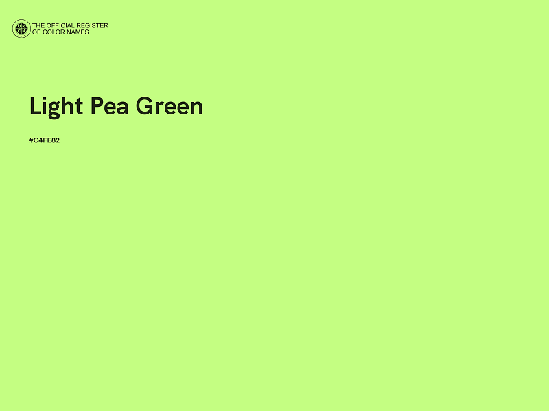 #C4FE82 - Light Pea Green color image