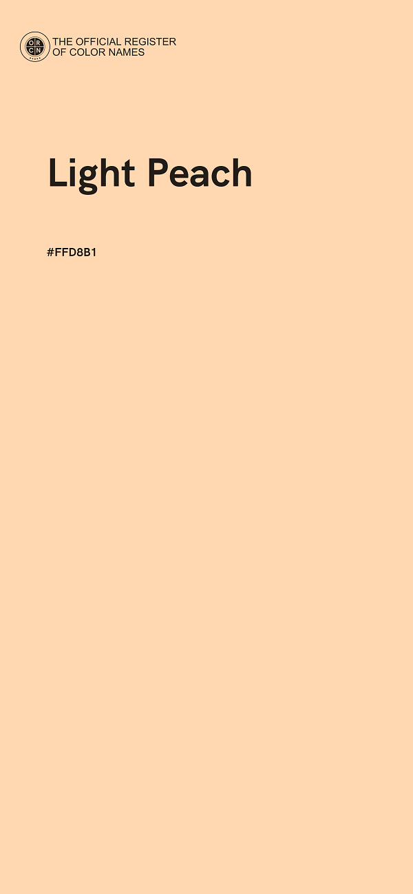 #FFD8B1 - Light Peach color image