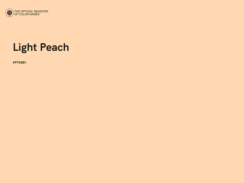 #FFD8B1 - Light Peach color image