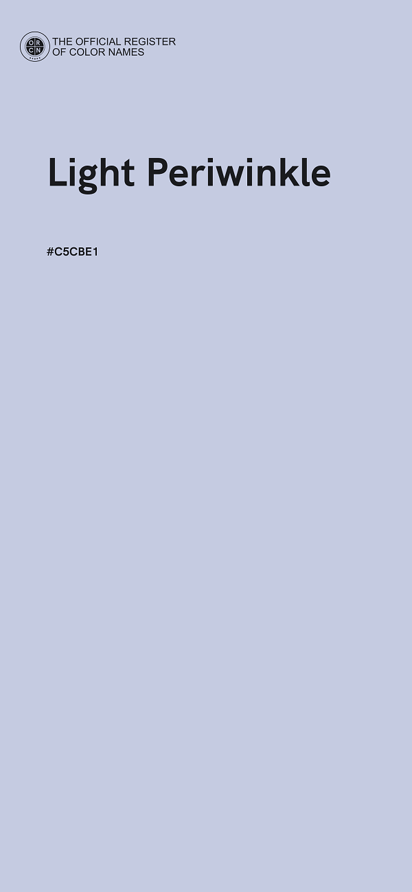 #C5CBE1 - Light Periwinkle color image