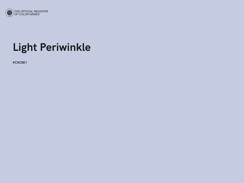 #C5CBE1 - Light Periwinkle color image