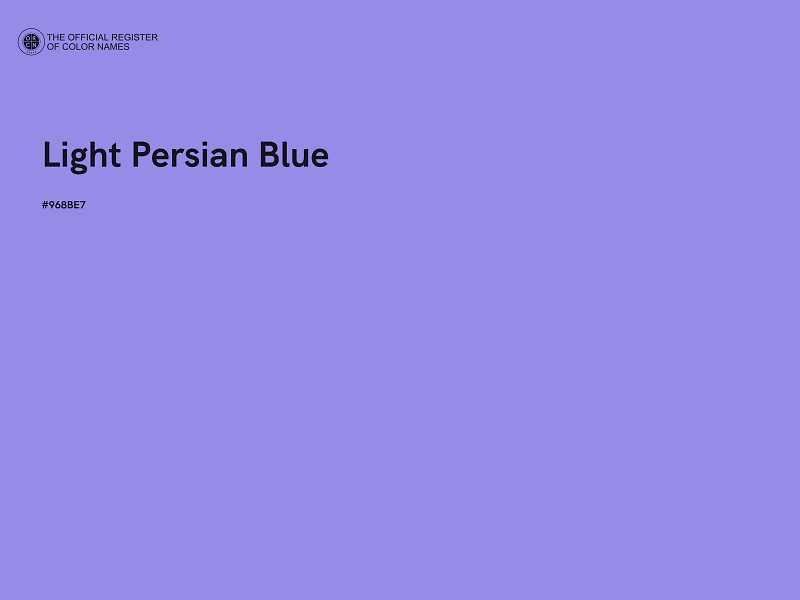 #968BE7 - Light Persian Blue color image