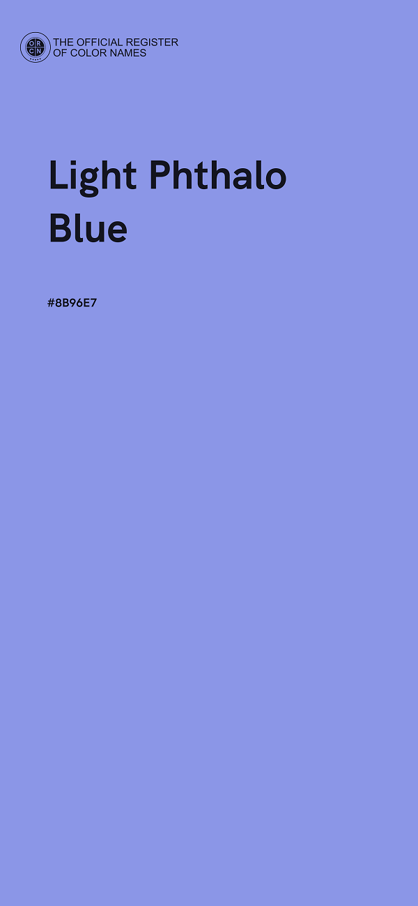 #8B96E7 - Light Phthalo Blue color image