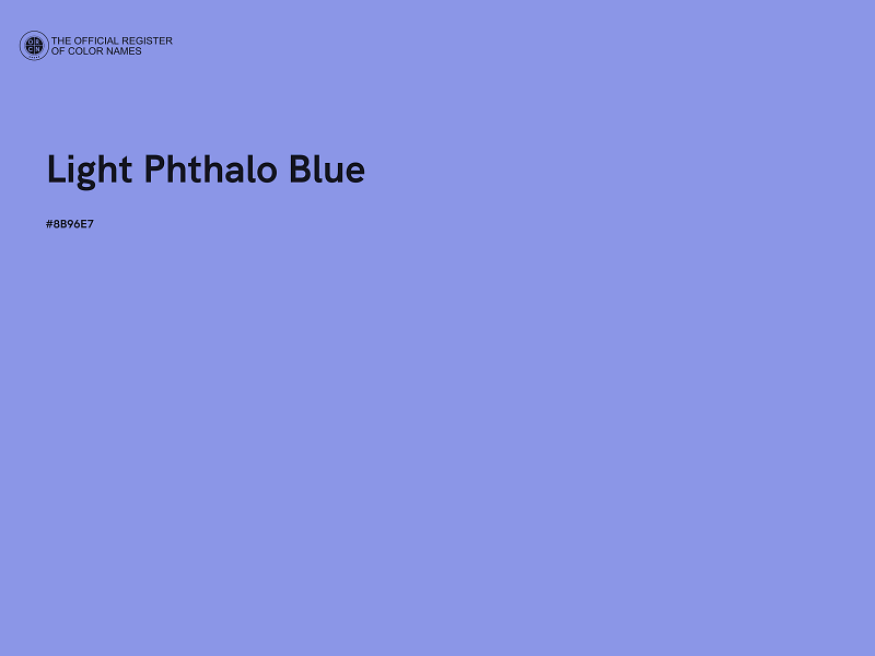 #8B96E7 - Light Phthalo Blue color image