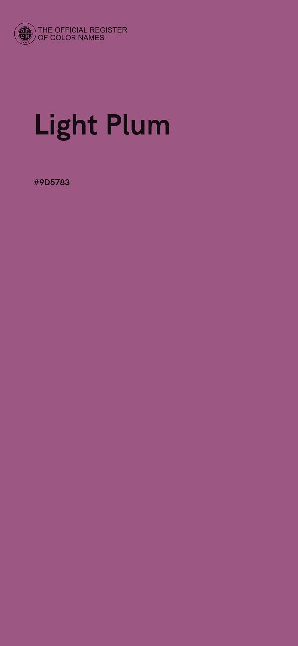 #9D5783 - Light Plum color image