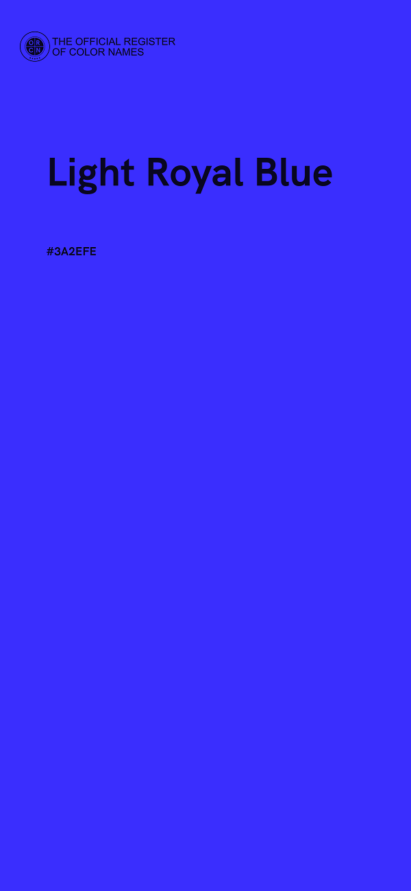 #3A2EFE - Light Royal Blue color image