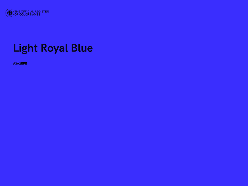 #3A2EFE - Light Royal Blue color image