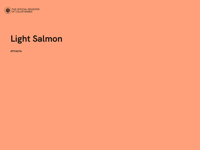 #FFA07A - Light Salmon color image