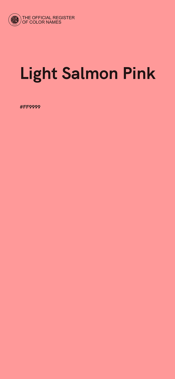 #FF9999 - Light Salmon Pink color image
