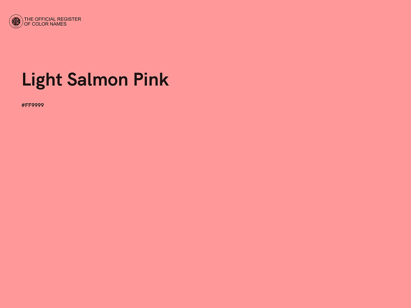 #FF9999 - Light Salmon Pink color image