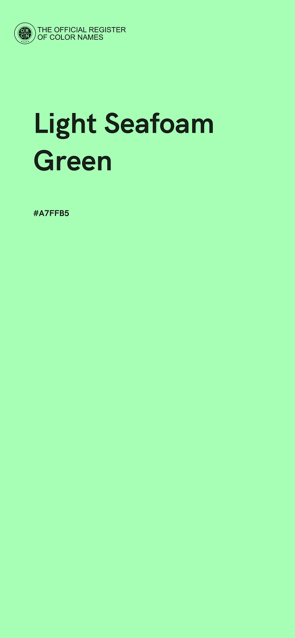 #A7FFB5 - Light Seafoam Green color image