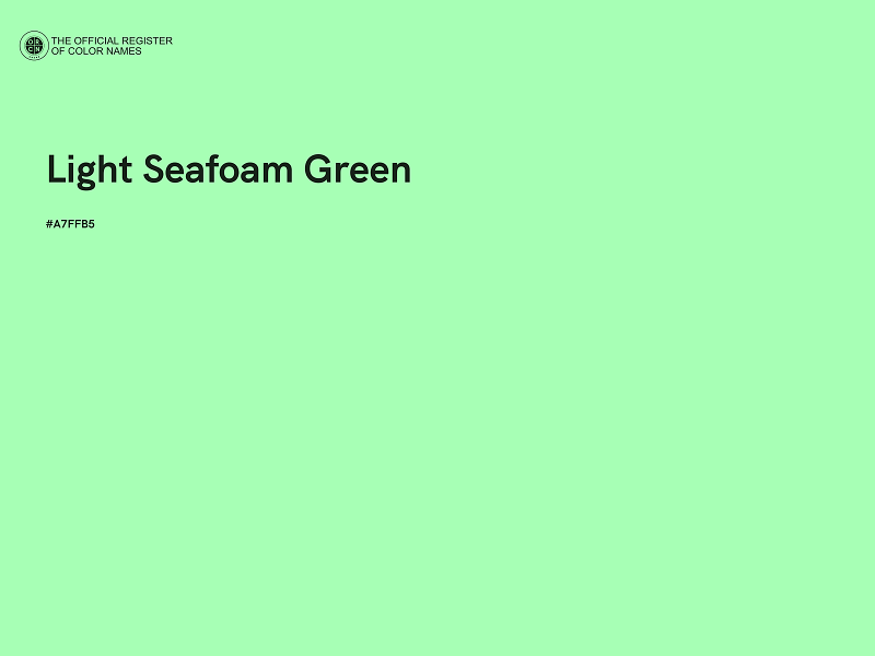 #A7FFB5 - Light Seafoam Green color image