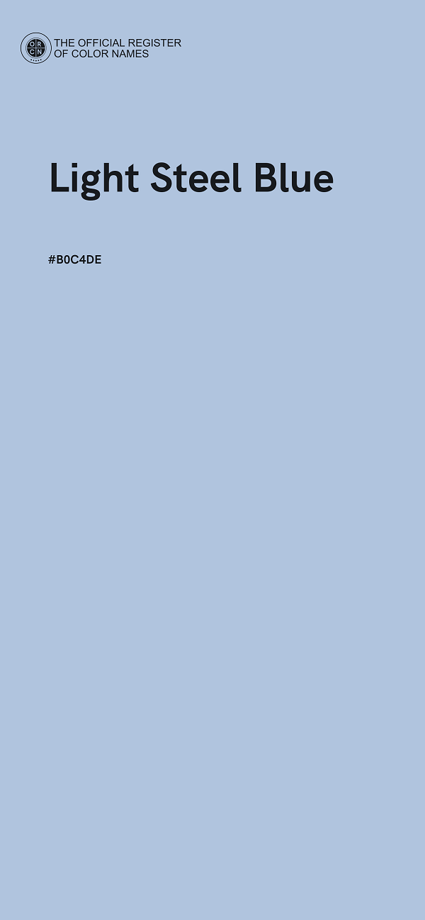#B0C4DE - Light Steel Blue color image