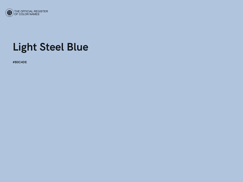 #B0C4DE - Light Steel Blue color image