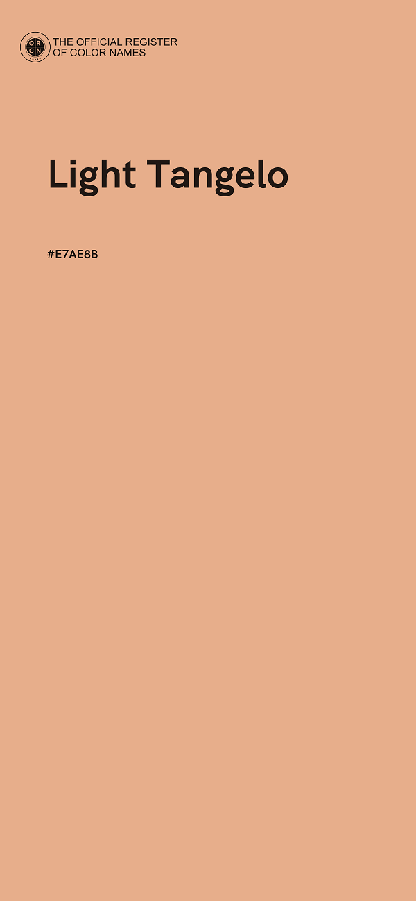 #E7AE8B - Light Tangelo color image