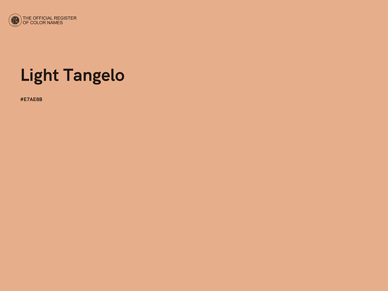 #E7AE8B - Light Tangelo color image