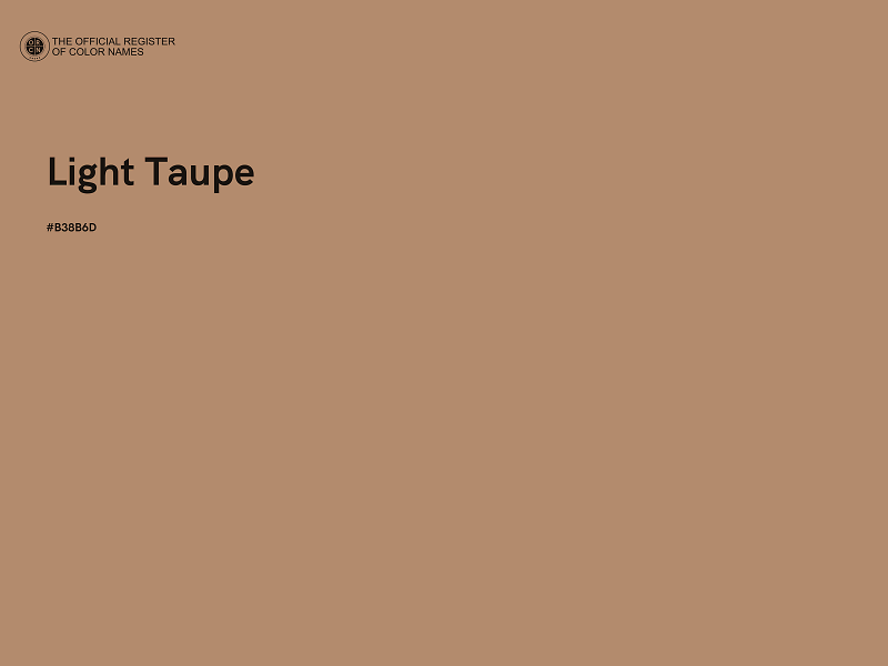 #B38B6D - Light Taupe color image