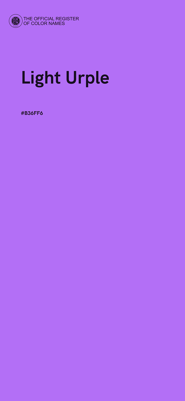 #B36FF6 - Light Urple color image