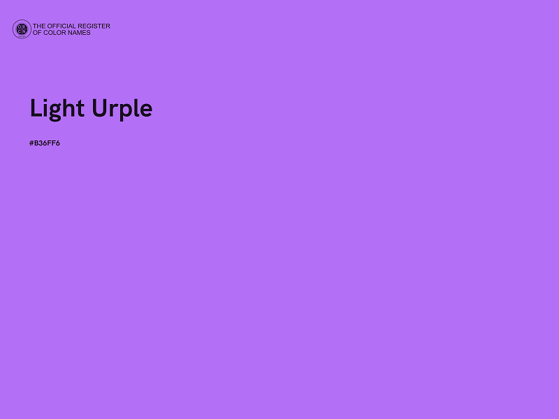 #B36FF6 - Light Urple color image