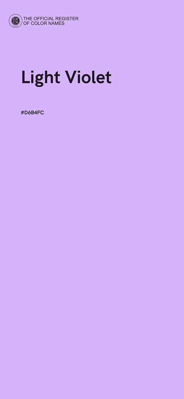 #D6B4FC - Light Violet color image