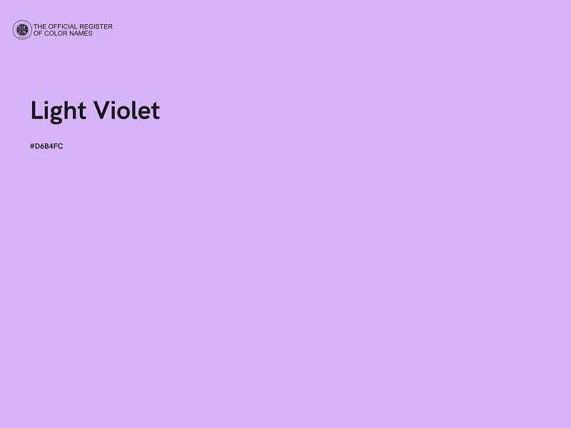 #D6B4FC - Light Violet color image