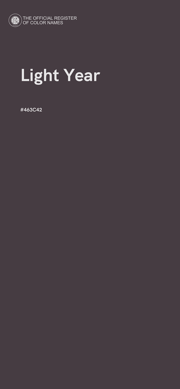#463C42 - Light Year color image