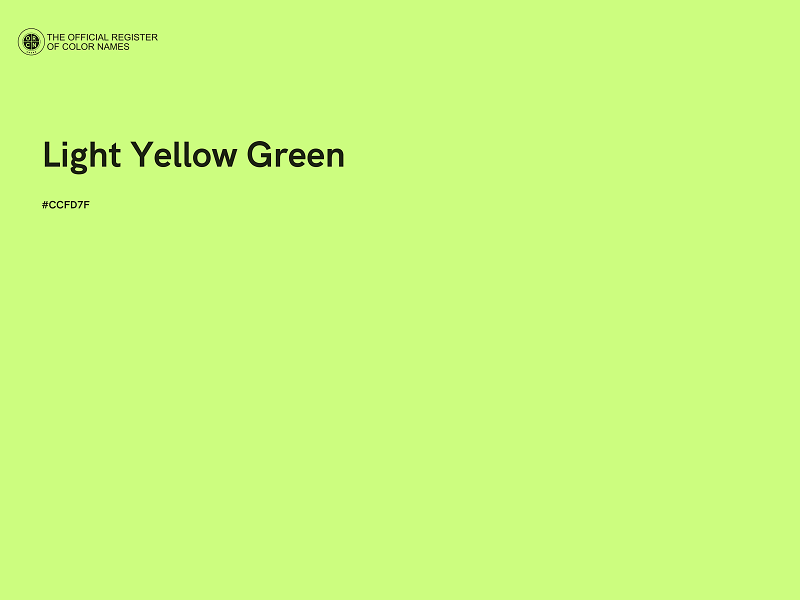 #CCFD7F - Light Yellow Green color image