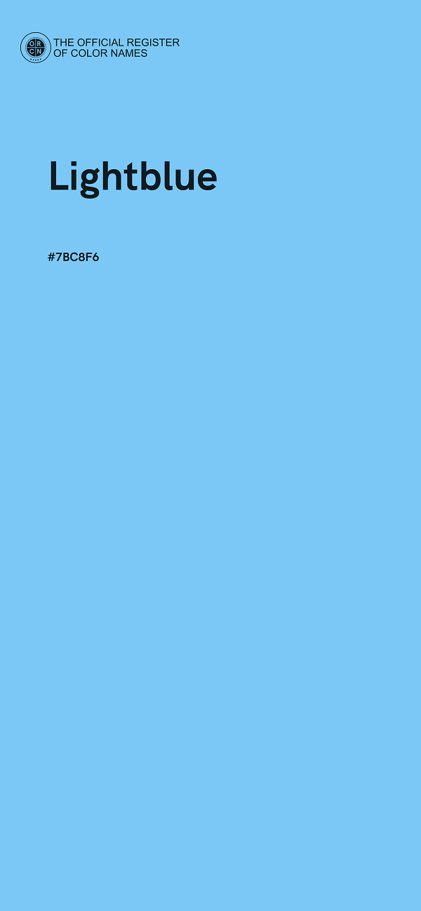 #7BC8F6 - Lightblue color image