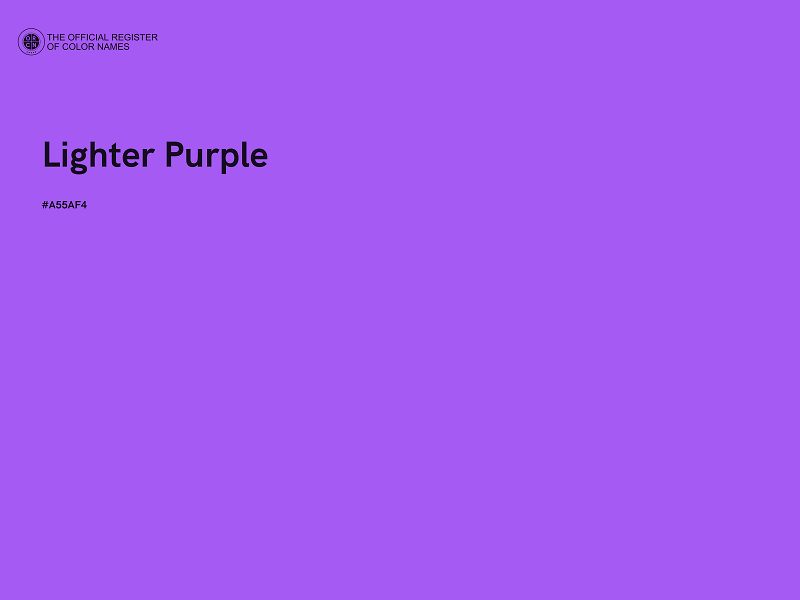 #A55AF4 - Lighter Purple color image