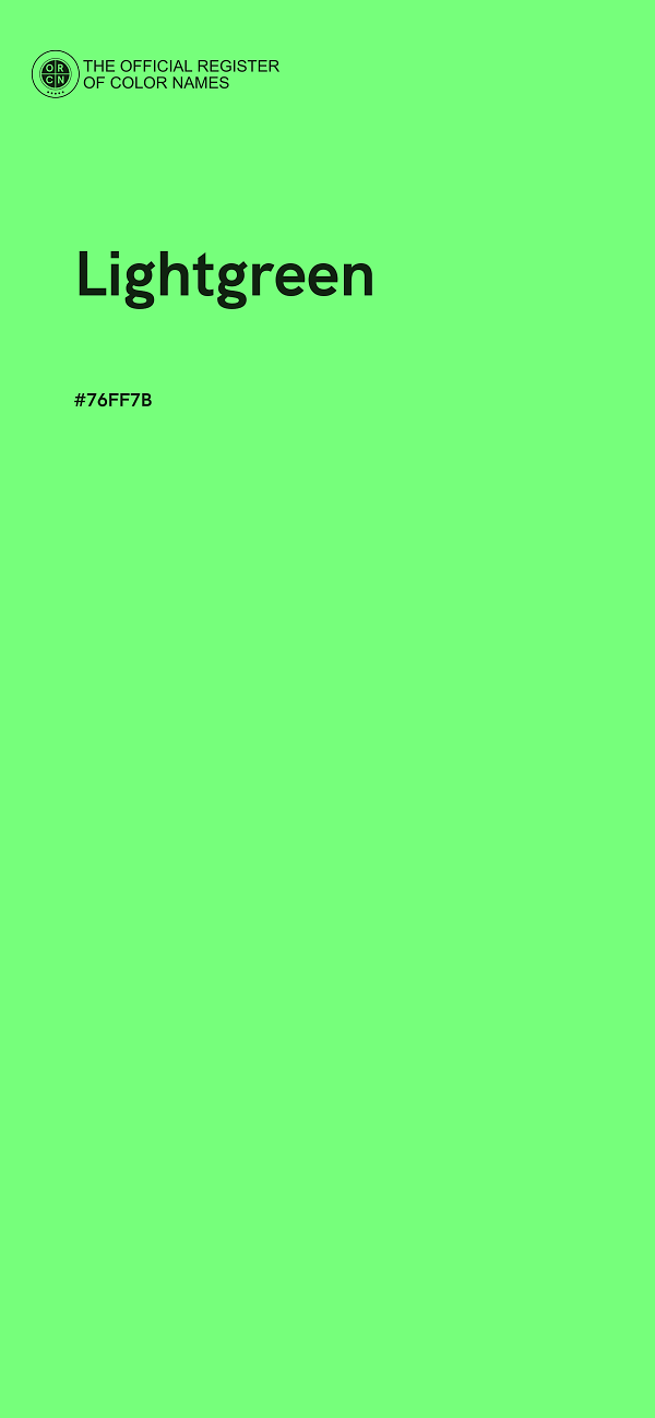 #76FF7B - Lightgreen color image