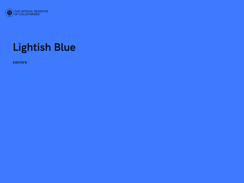 #3D7AFD - Lightish Blue color image