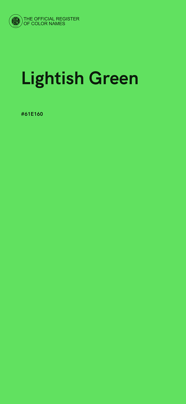 #61E160 - Lightish Green color image