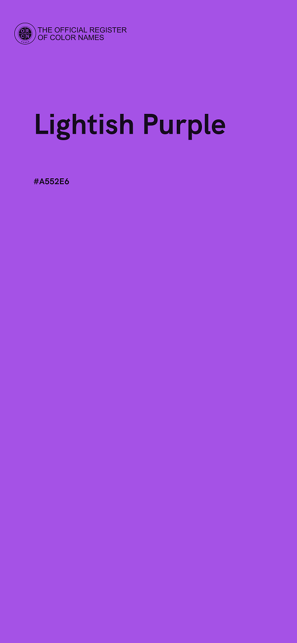 #A552E6 - Lightish Purple color image