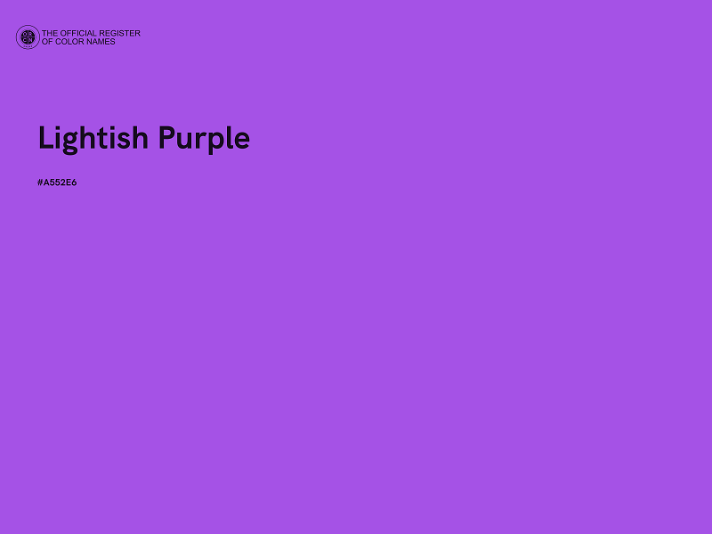 #A552E6 - Lightish Purple color image