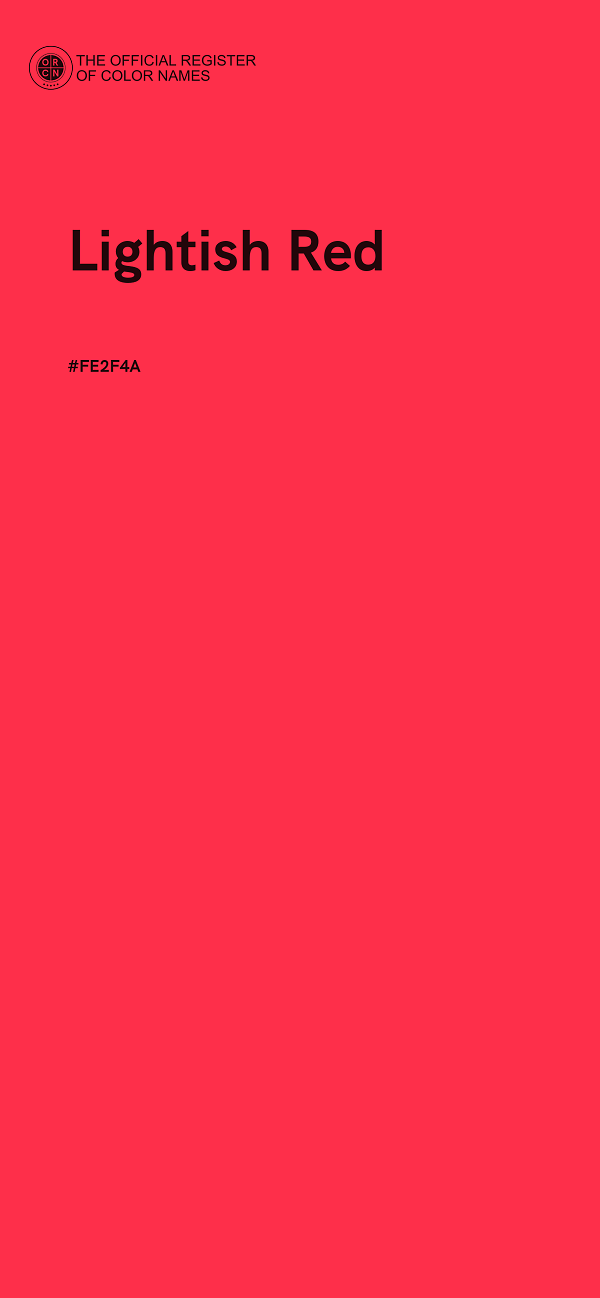 #FE2F4A - Lightish Red color image